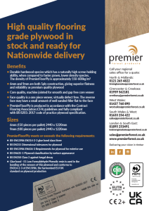 PremierFloor Plywood