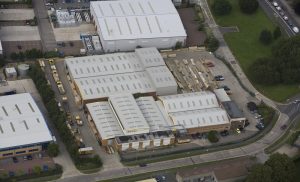 Aerial view of Premier Forest Products at Reading